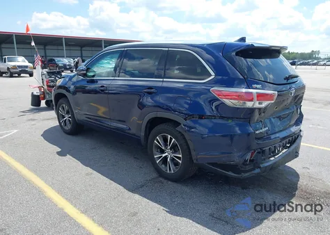 2016 Toyota Highlander Xle V6 from USA, damaged, VIN 5TDKKRFH4GS175976
